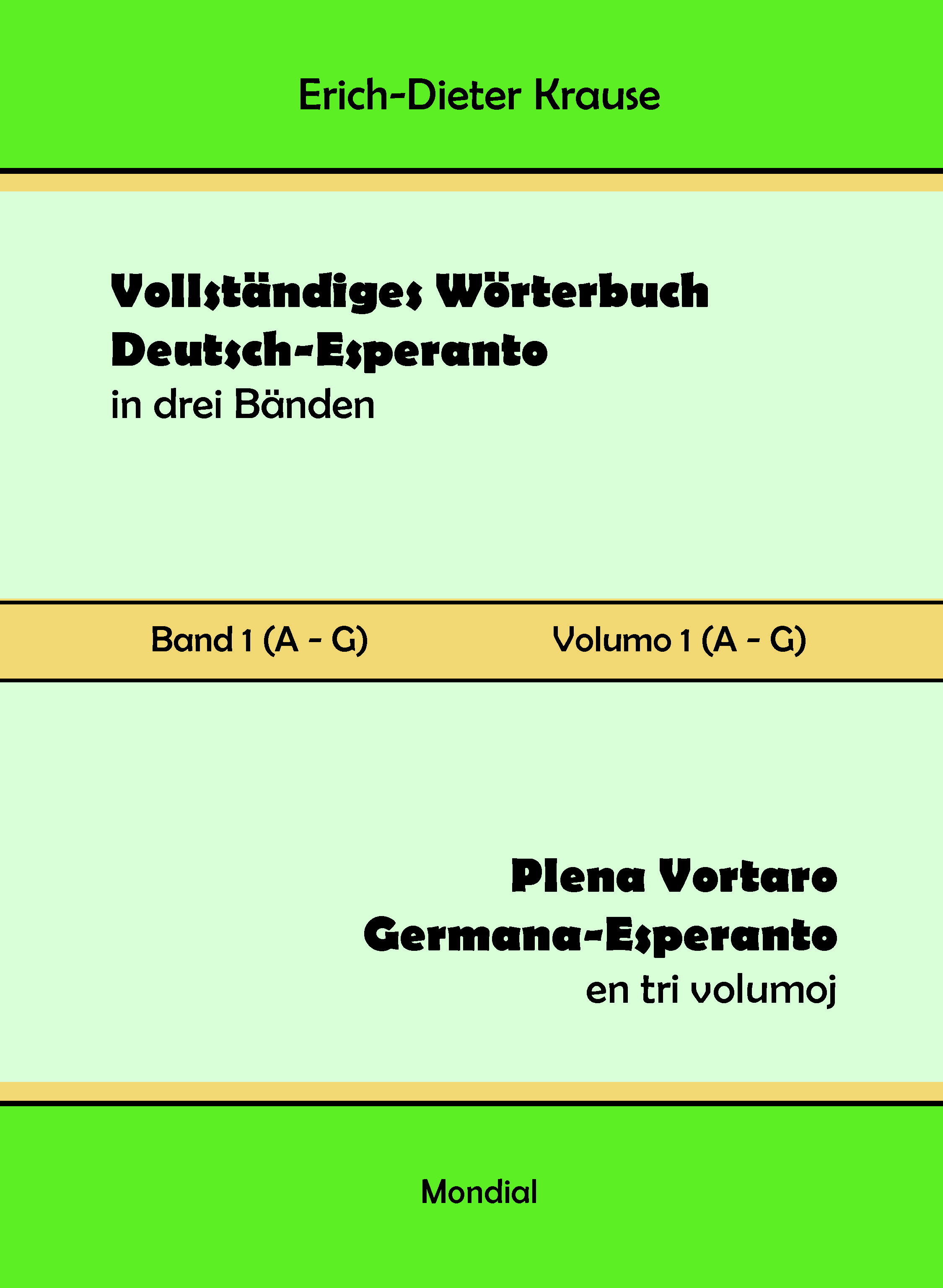 Krause: Plena Vortaro Germana-Esperanto